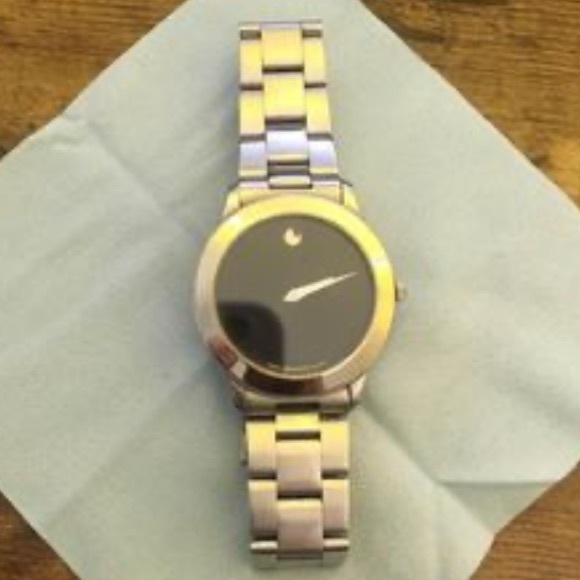 Movado Black Dial Watch - Picture 1 of 6